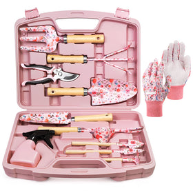 Grenebo 12-piece garden tools set in full view for versatile gardening tasks.
