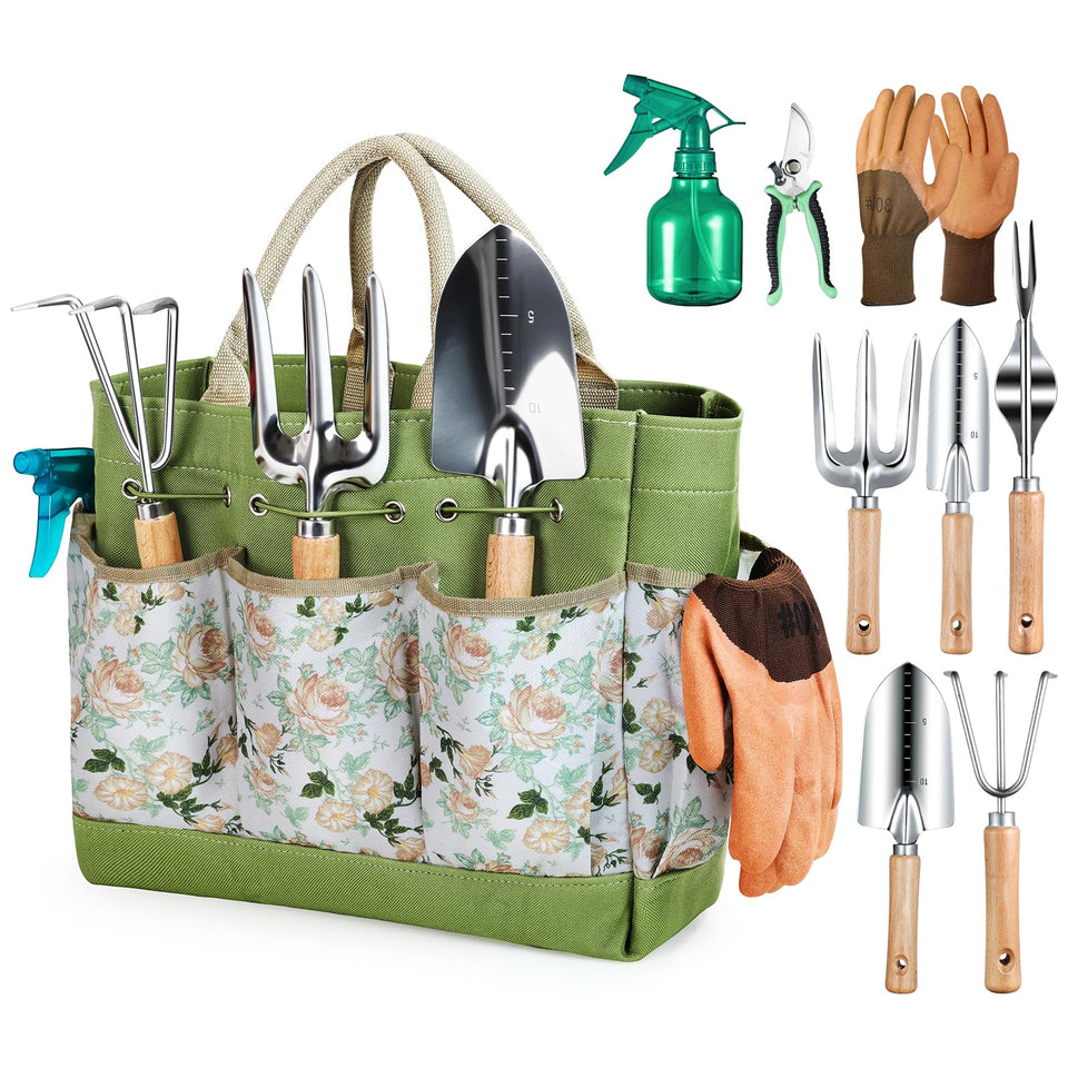 Grenebo garden tools set with sturdy stainless steel construction for durable use