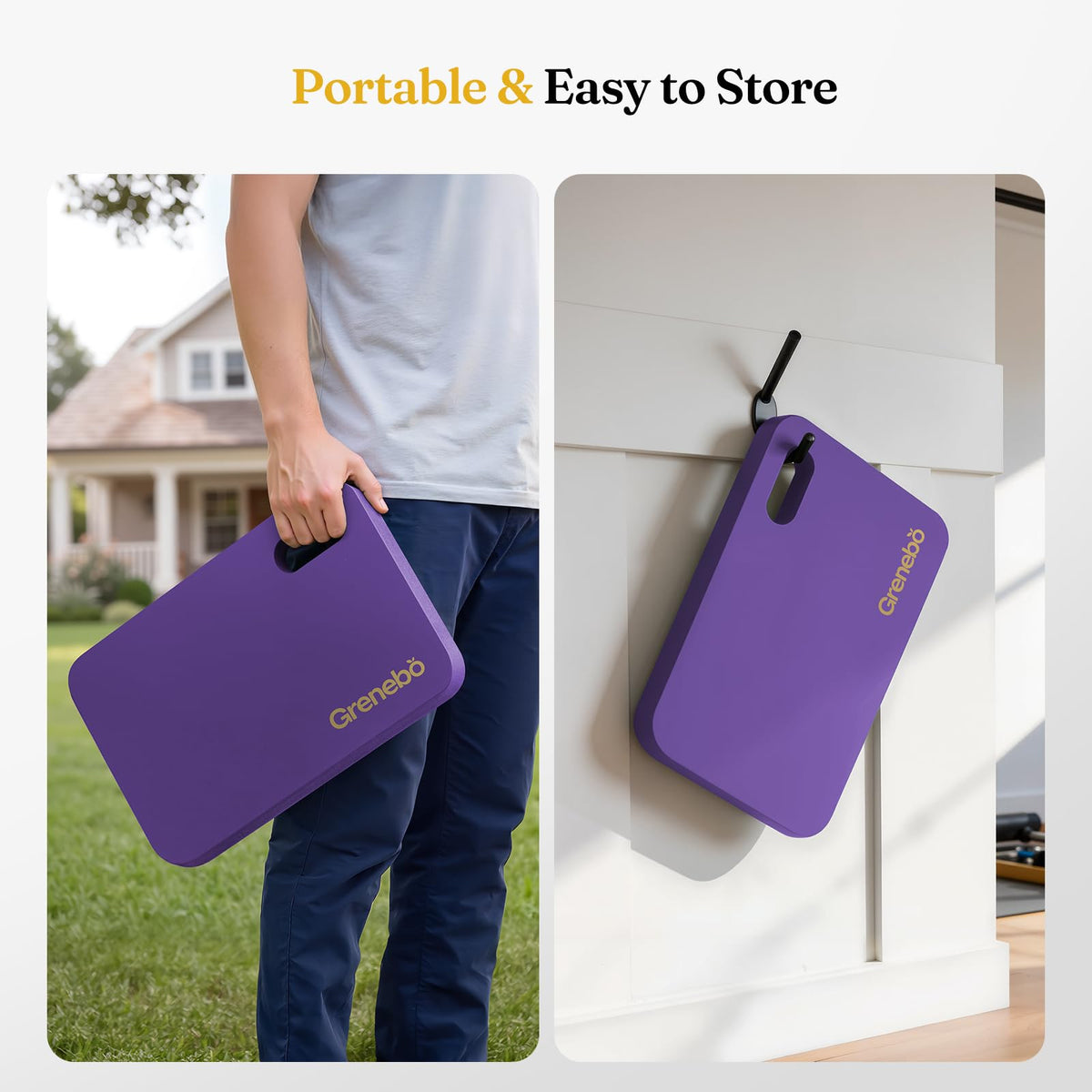 Grenebo kneeling pad water-resistant base ready for cleaning