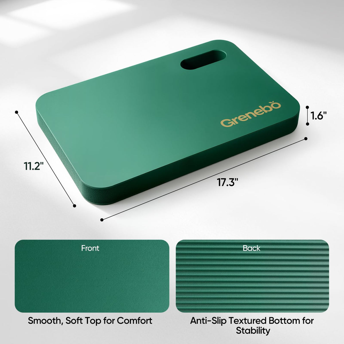 Grenebo multi-use kneeling pad suited for gardening, baby bath, yoga, and DIY