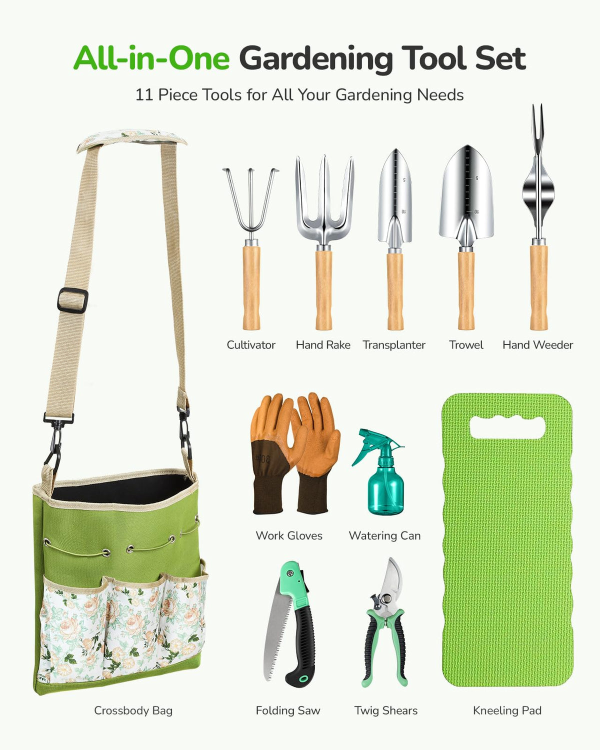 Grenebo SK-5 carbon steel tools resist rust for reliable garden tasks