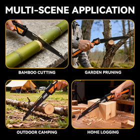 GRENPRO non-slip rubber handle offers comfortable control in wet conditions.