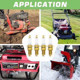 GREPSPUD multi-use spark plugs for various outdoor equipment.