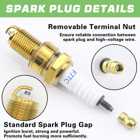 GREPSPUD spark plug wrench included for easy installation.