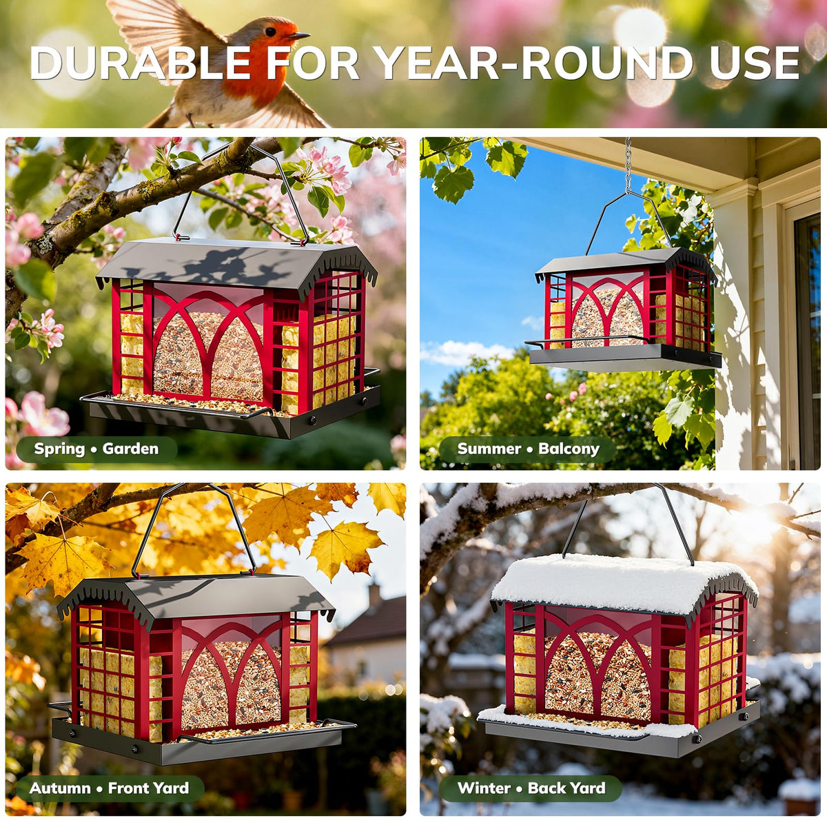 3.5 lb capacity supports longer feeding between refills