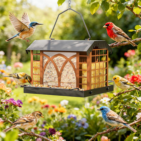 Grete Gotye bird feeder thoughtful-gift-for-bird-lovers adds garden joy year-round.