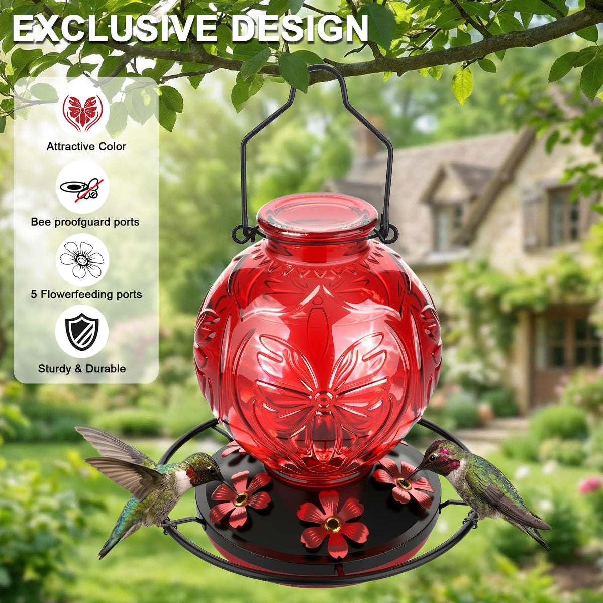 Grete Gotye crystal glass bottle with heart butterfly patterns adds charm