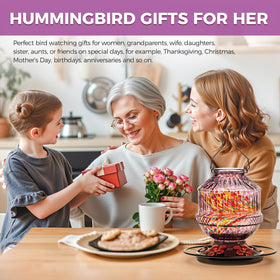 Grete Gotye hummingbird feeder makes a charming gift for nature lovers