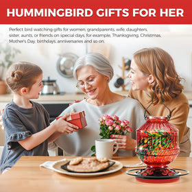 Grete Gotye gift-ready hummingbird feeder for women and moms