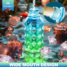 Grete Gotye glass feeder with clear bottle to monitor nectar level