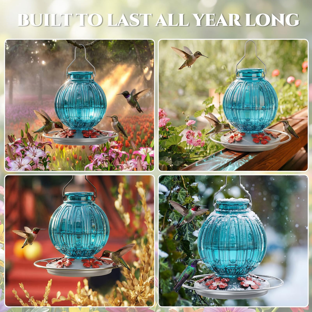 Grete Gotye year-round outdoor feeder for patios and decks