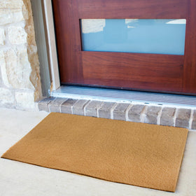 GRETJOB non-slip backing prevents shifting in high traffic entryways.