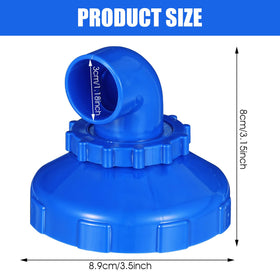 Grevosea pool return jet with hose clamp provides secure, tool-free installation.