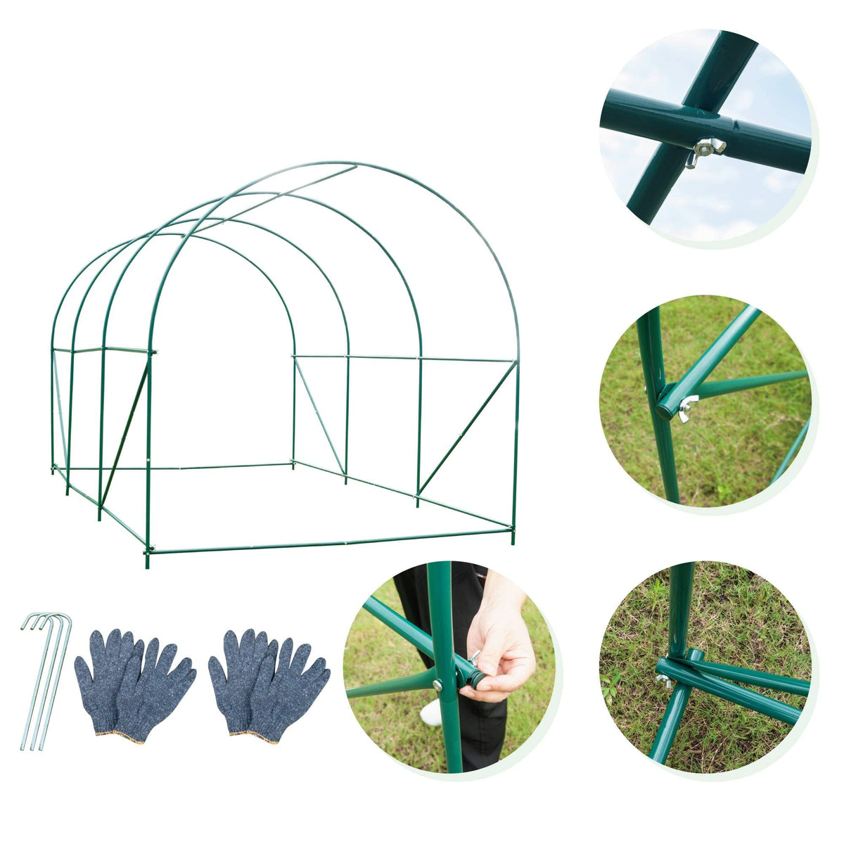 Grezone six vent panels enable cross ventilation and temperature management
