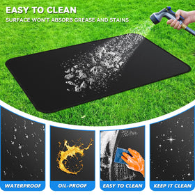 GRIBUDDY wide-compatibility mat suitable for charcoal, gas grills, pits