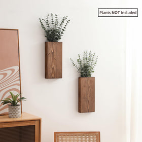 GRID FORTE wall pocket for greenery and dried flowers brings minimalist elegance to hallways