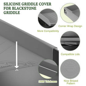 GRIDDLE COVER MAT made from 100% food-grade silicone safety and durability