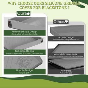 GRIDDLE COVER MAT heat-resistant up to 400F on griddle surface