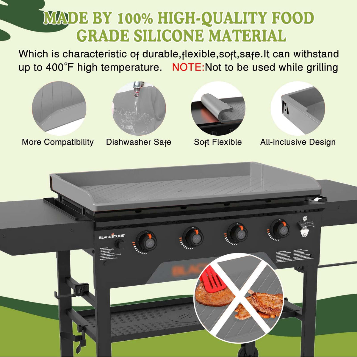 GRIDDLE COVER MAT multi-purpose mat used as picnic or pet mat