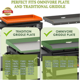 GRIDDLE COVER MAT orange 36-inch compatibility fits a wide range of Blackstone models