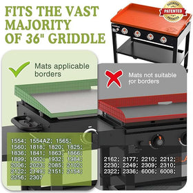GRIDDLE COVER MAT provides full-edge protection for your Blackstone, guarding against rust and leaves.