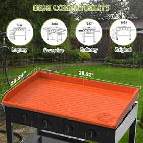 GRIDDLE COVER MAT orange versatile mat doubles as pet or picnic mat