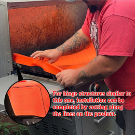 GRIDDLE COVER MAT orange waterproof design shields your griddle from weather