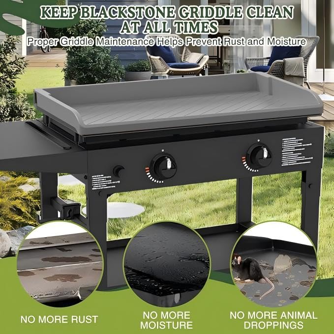 GRIDDLE COVER MAT serves as under-sink or tool mat for organization.