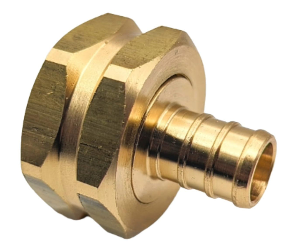 GRIDTECH brass garden hose adapter swivel demonstrates seamless outdoor connections.