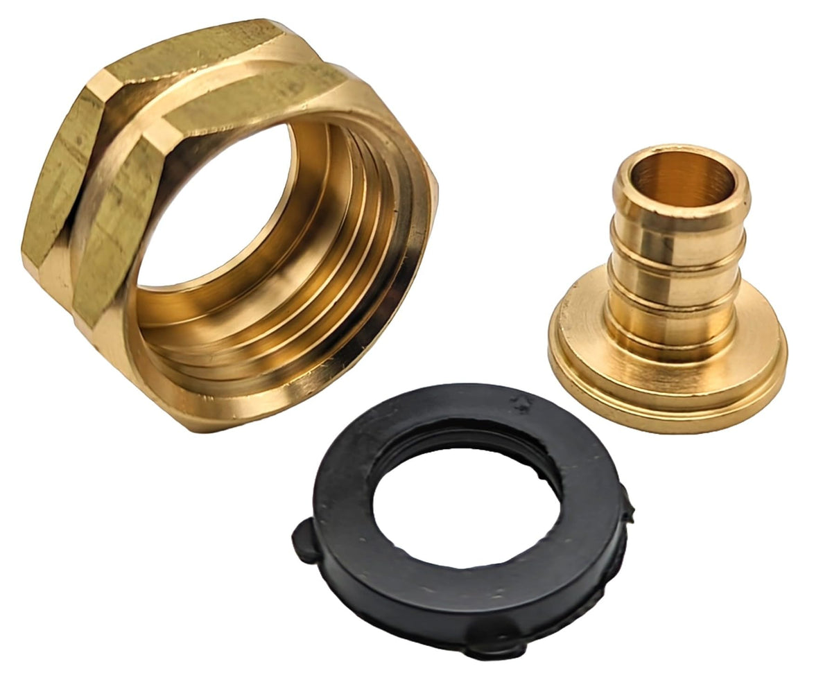 GRIDTECH patent-pending swivel design suits multiple PEX and garden hose setups.
