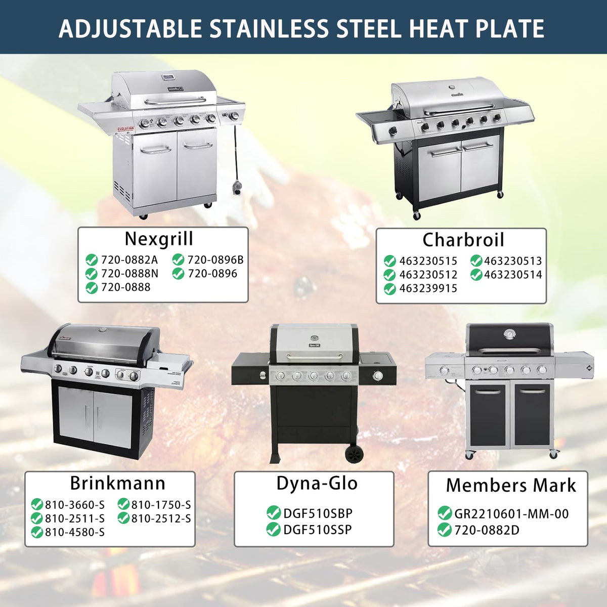 Grieptra flavorizer bar shield protecting burners while cooking to promote even heat.