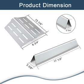 Grieptra 304 stainless steel 16ga deflectors, durable during long grilling sessions