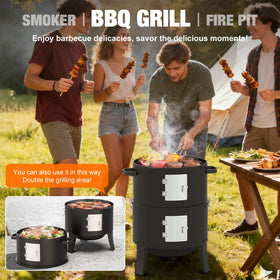 Grilife charcoal smoker water basin close-up for easy cleaning and water pan use.