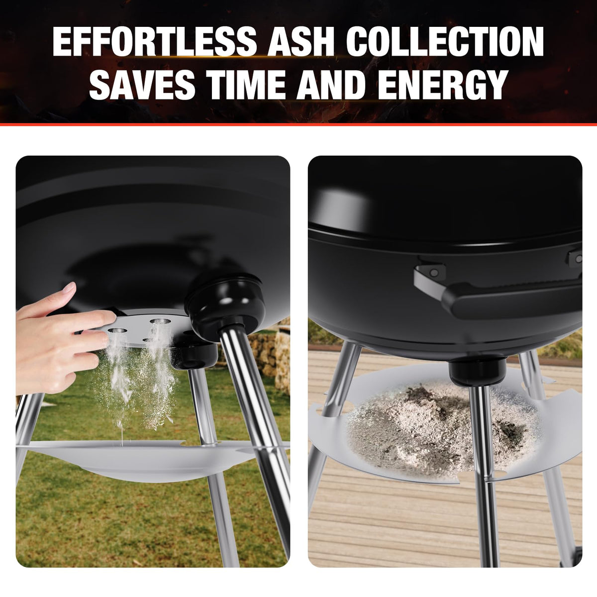 GRILIFE compact yet roomy grilling area for 1–4 people.