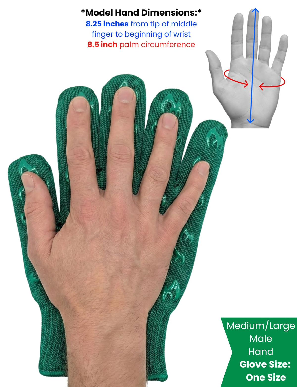 Grill Armor Gloves protect hands by the fire pit during outdoor cooking.