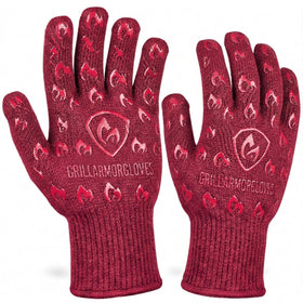 Grill Armor Gloves front view offering heat protection for safe grilling.