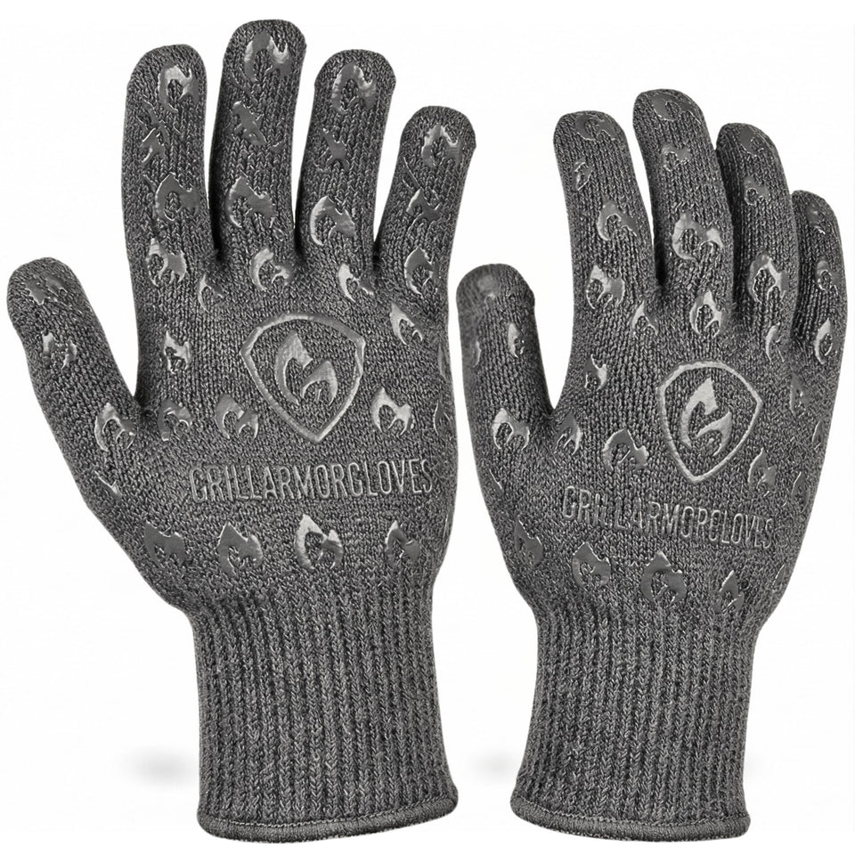 Grill Armor Gloves provide 932°F heat protection for grilling and baking.