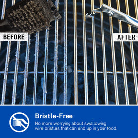 Grill Floss bristle-free design prevents bristle contamination during cooking.