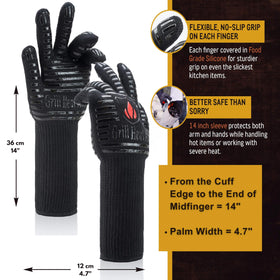 Grill Heat Aid cut-resistant gloves with EN388 level 5 protection