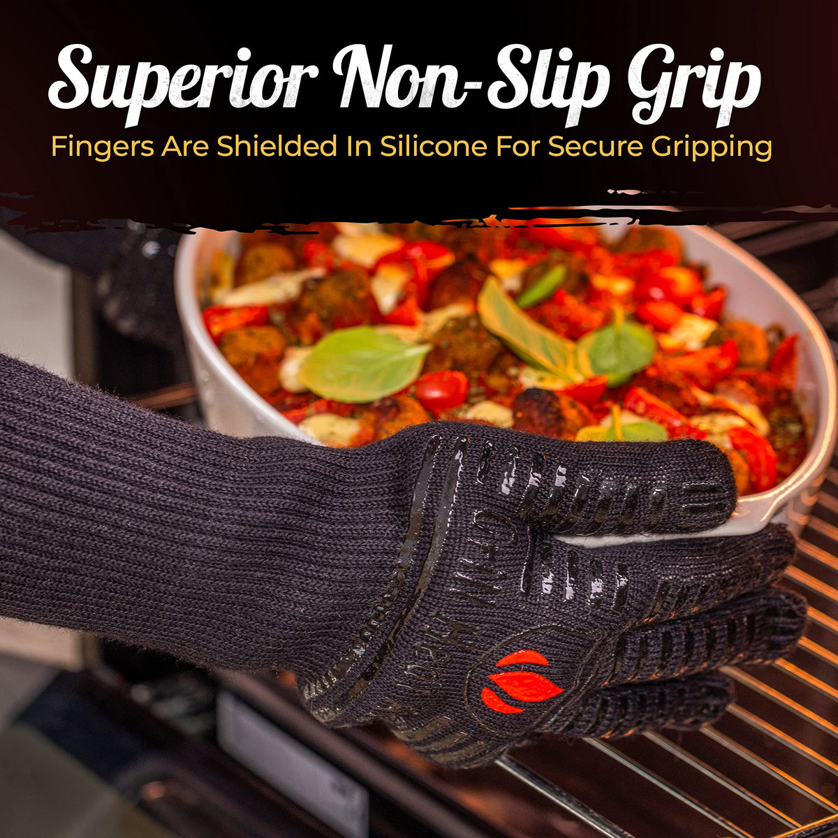 Grill Heat Aid machine-washable gloves simplify cleanup after cooking