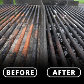 Grill Rescue durable cleaning head suitable for cast iron and stainless steel grates