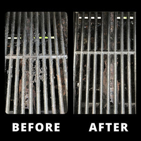 Grill Rescue GB3000 head ergonomic grip for comfortable cleaning.