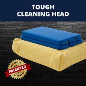 Grill Rescue GB3000 head with 2-in-1 cleaning action for grills.