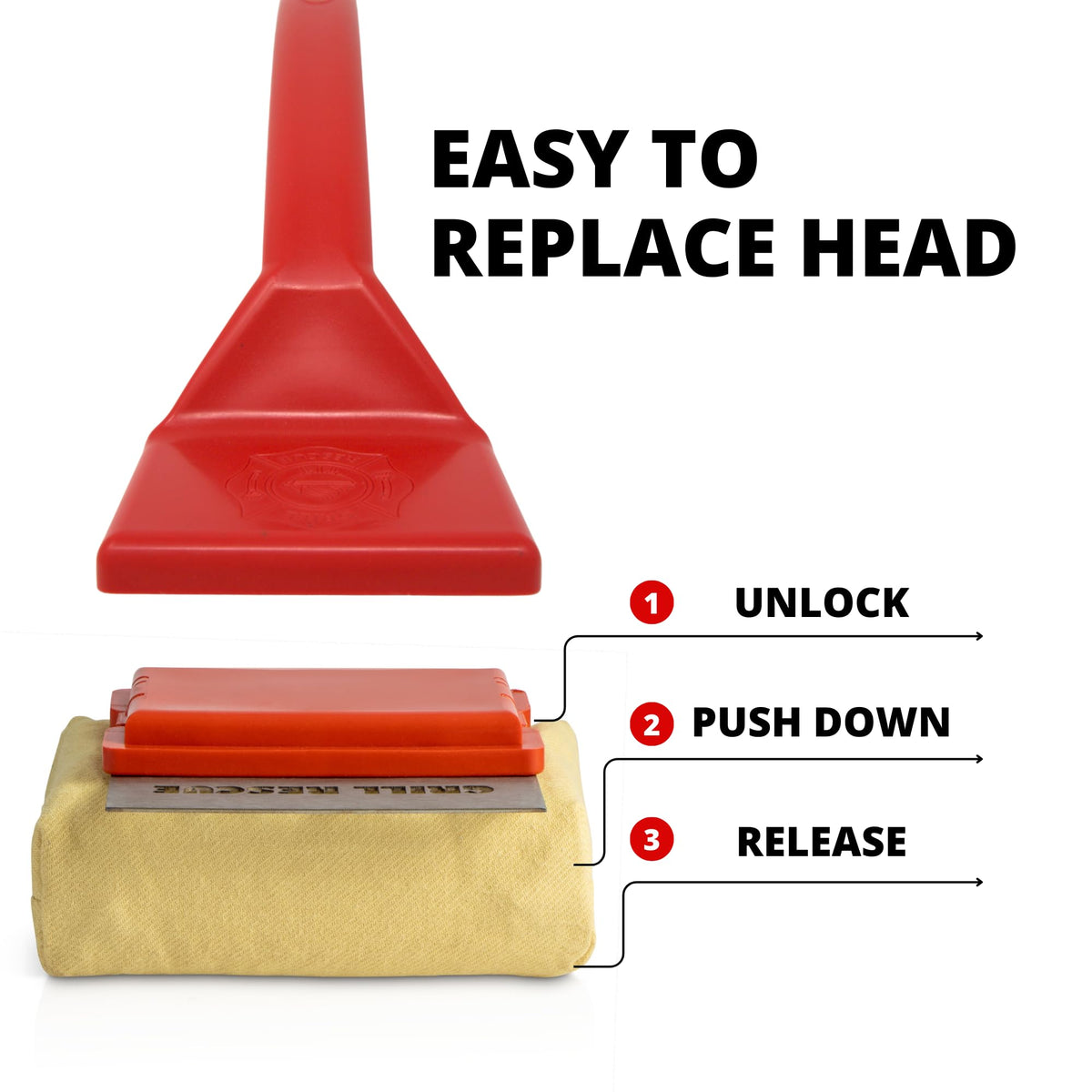 Grill Rescue steam-clean technology loosens grease on all grill types.