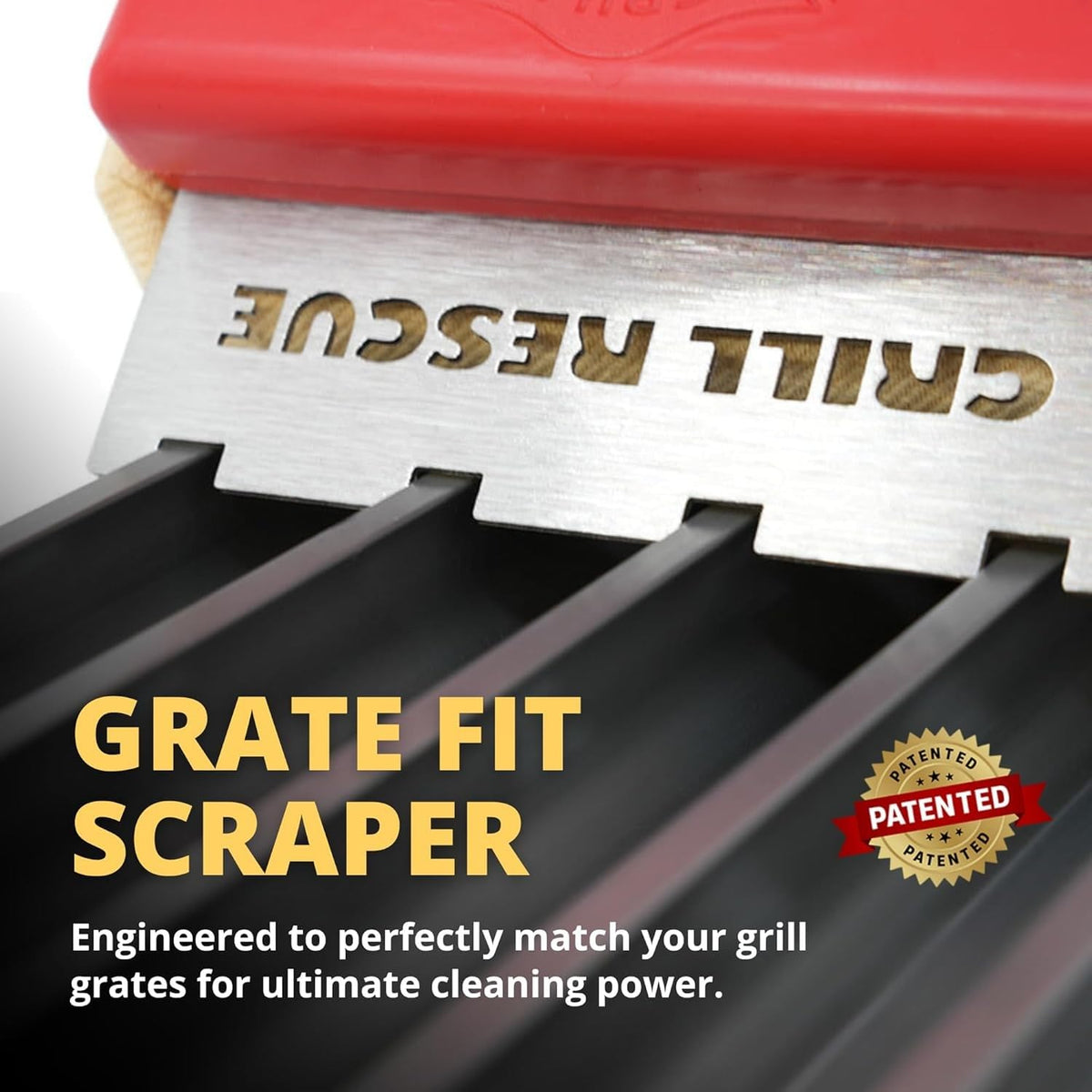 Grill Rescue steam cleaning action showing powerful grease removal.