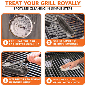 Grill Spark rust-proof stainless steel construction resists wear