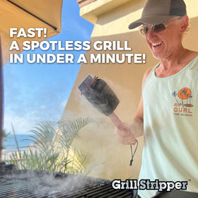 Grill Stripper fire-resistant-sponge stands up to hot grills
