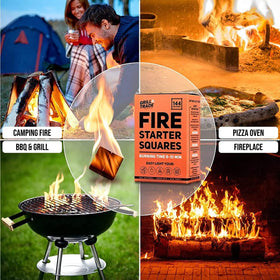 Grill Trade Fire Starter Squares ignite charcoal with minimal effort for flavorful grilling.