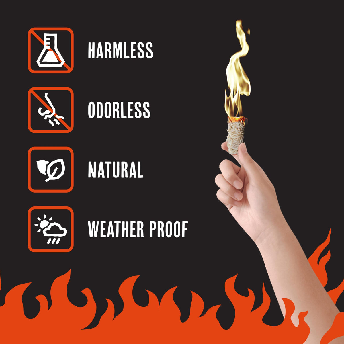 Grill Trade Fire Starters weatherproof ignition work in wind or rain