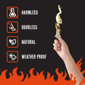Grill Trade Fire Starters weatherproof ignition work in wind or rain